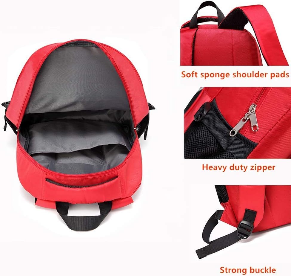 First Aid Bag Empty Red Emergency First Responder Trauma Multi-Pocket Traveli...