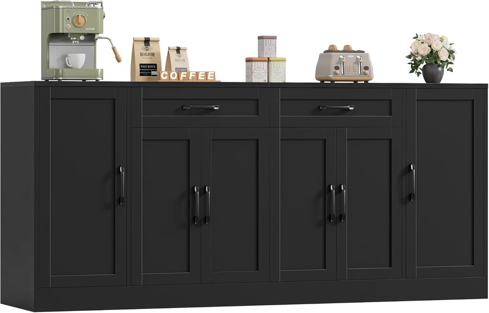 BOTLOG 71” Large Buffet Cabinet with Storage, Sideboard Buffet Cabinet with A...
