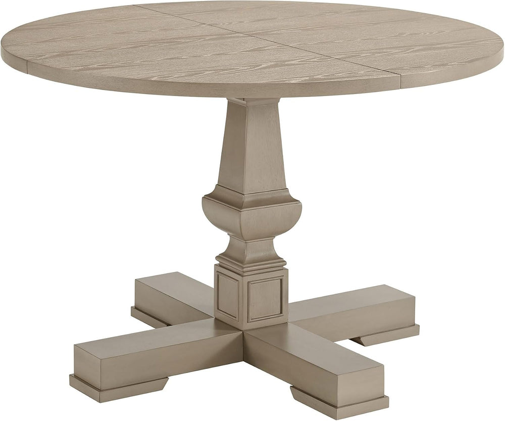 ROME + OAK Rumson Modern Dining Table, 44-Inch Round Tabletop with Sturdy Ped...