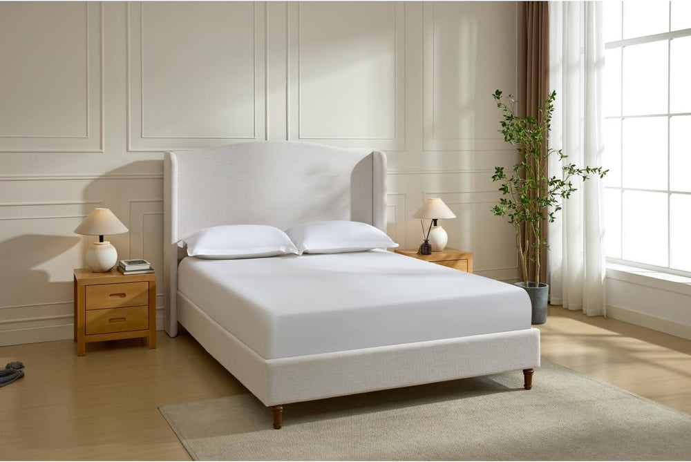 Geelife Upholstered Wingback Bed Size Queen/Tall 54" Headboard Upholster...
