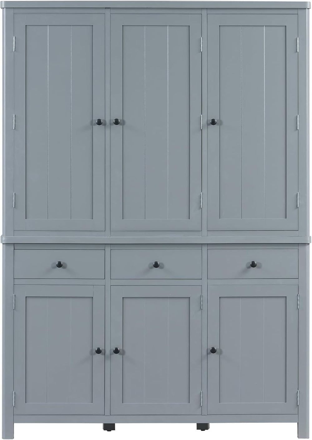 Merax 74.8'' Tall Kitchen Pantry Storage Cabinet with 6 Doors, 3 Draw...