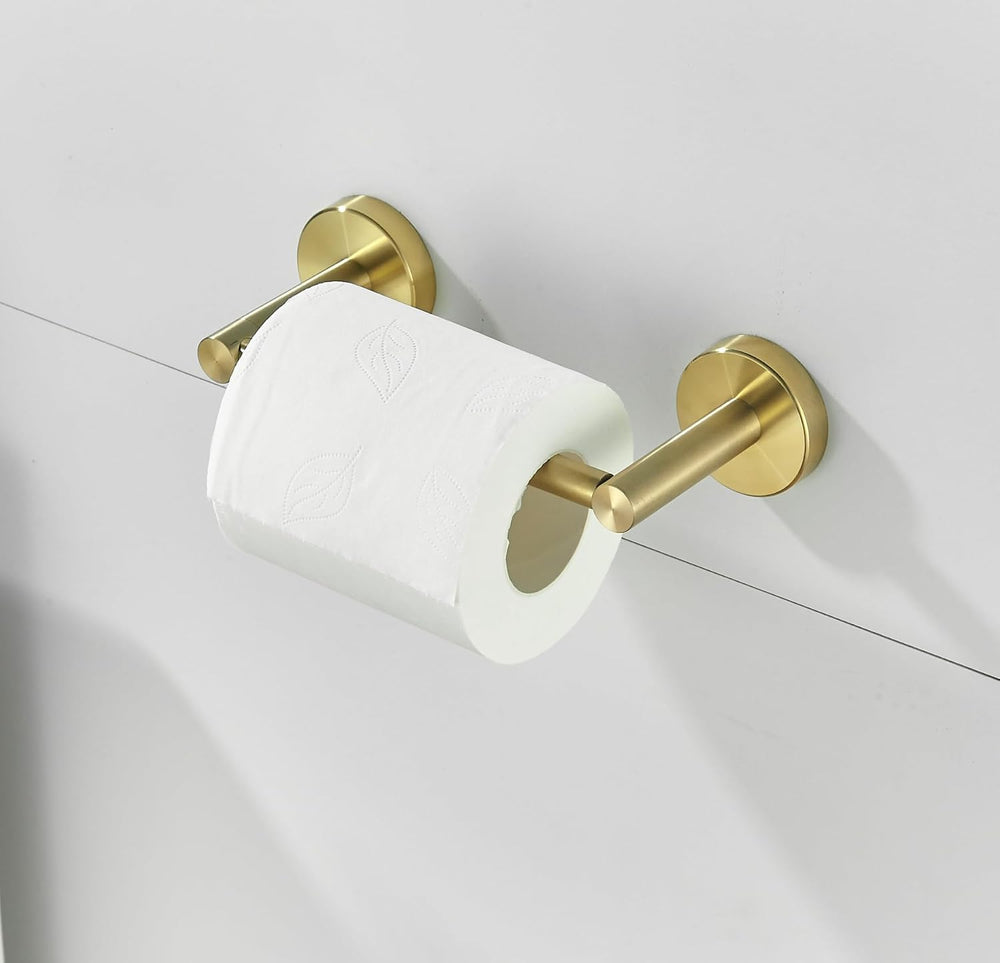 4 Pieces Brushed Gold Bathroom Hardware, Accessories Set Includes 15 to 24 In...