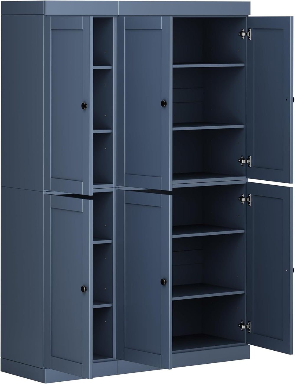 Palace Imports Solid Wood Kitchen Pantry Cabinet - 71.5" H x 48.5" ...