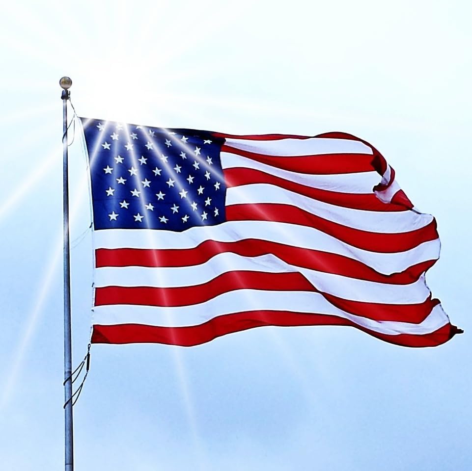 American Flag 3x5 Outdoor Heavy Duty Embroidered Stars