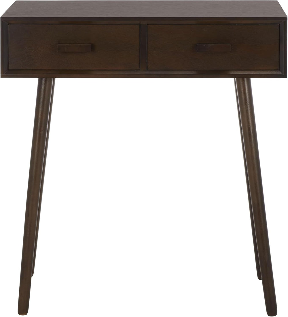 SAFAVIEH Home Collection – Dean Dark Chocolate 2-Drawer Console Table, Mid-Ce...