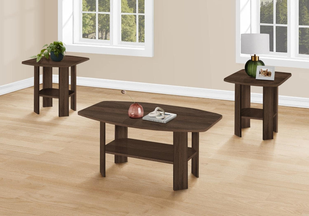 Monarch Specialties I 7872P Table Set, 3pcs Set, Coffee, End, Side, Accent, L...