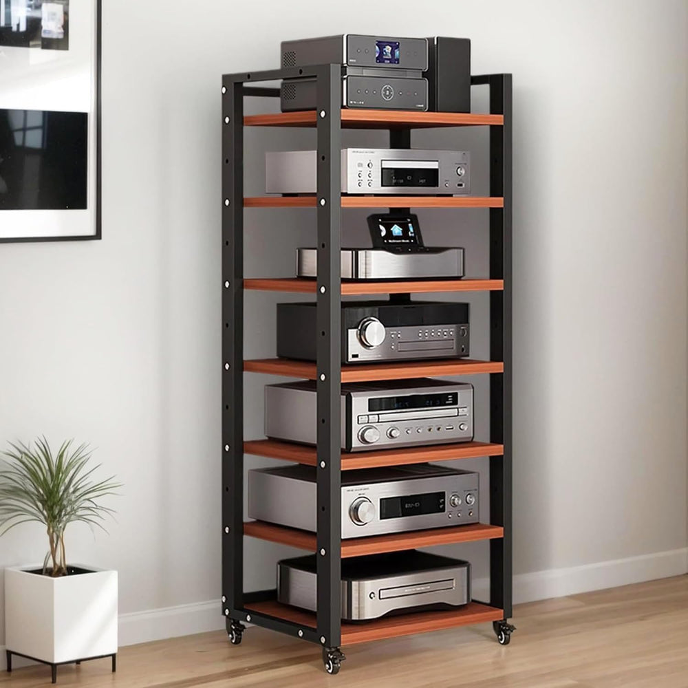 7-Tier Heavy Duty Audio Component Rack, 140cm Tall - Hifi Amplifier Rack | Au...
