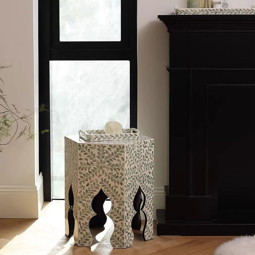ENGENDER Couch Side Table Home Sofa Next to Living Room Art Small Coffee Tabl...