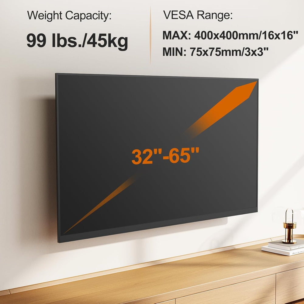 ELIVED 31.3in Long Arm TV Mount for 32-65" TVs, Max VESA 400x400, 99 lbs...