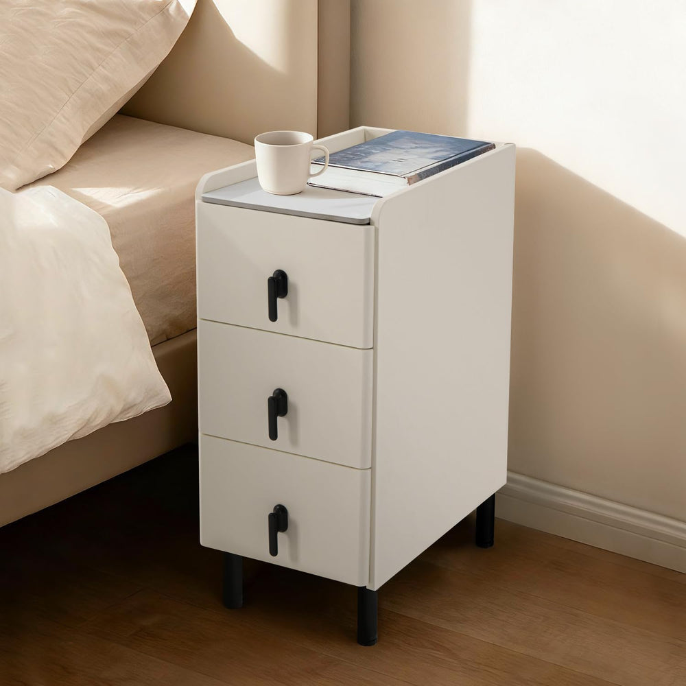 Homcosan Night Stand Small Size 9.84", Modern Minimalist Bedside Table w...