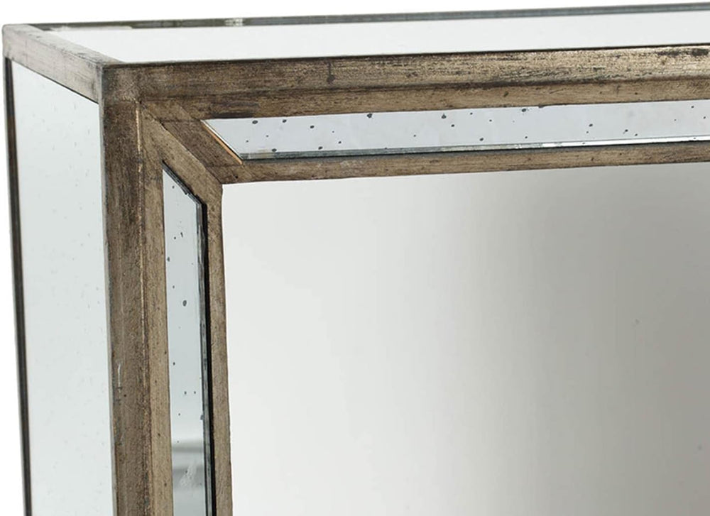 A&B Home 36137 Waverly Mirrored Nested Side Tables, Set of 2
