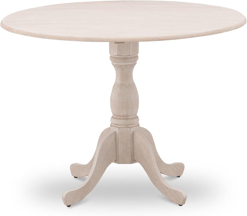 East West Furniture DMT-ABC-TP Dublin Kitchen Dining Table - a Round Wooden T...