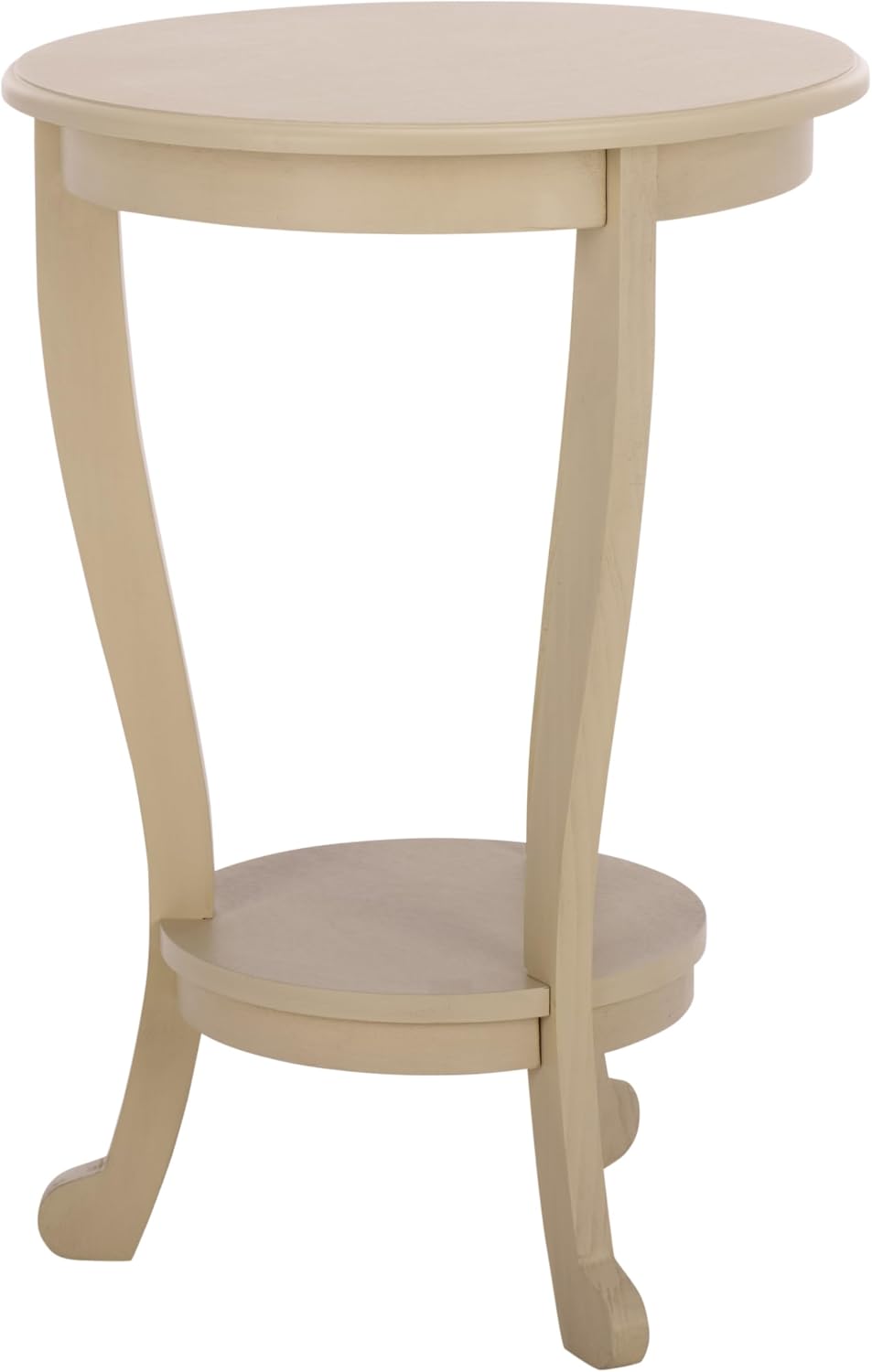 SAFAVIEH Furniture - Mary Pedestal Table - Sand - Solid Wood - Farmhouse Pede...