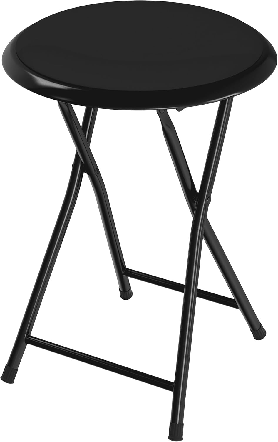 Folding Stool - Portable Backless 18-Inch Stool with 225lb Capacity, Single |...