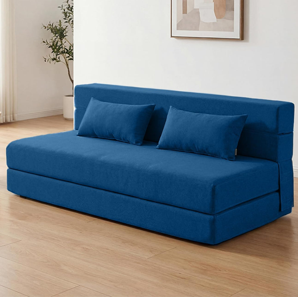 SUYOLS Folding Sofa Bed with Pillows- Convertible Chair Floor Couch & Sle...