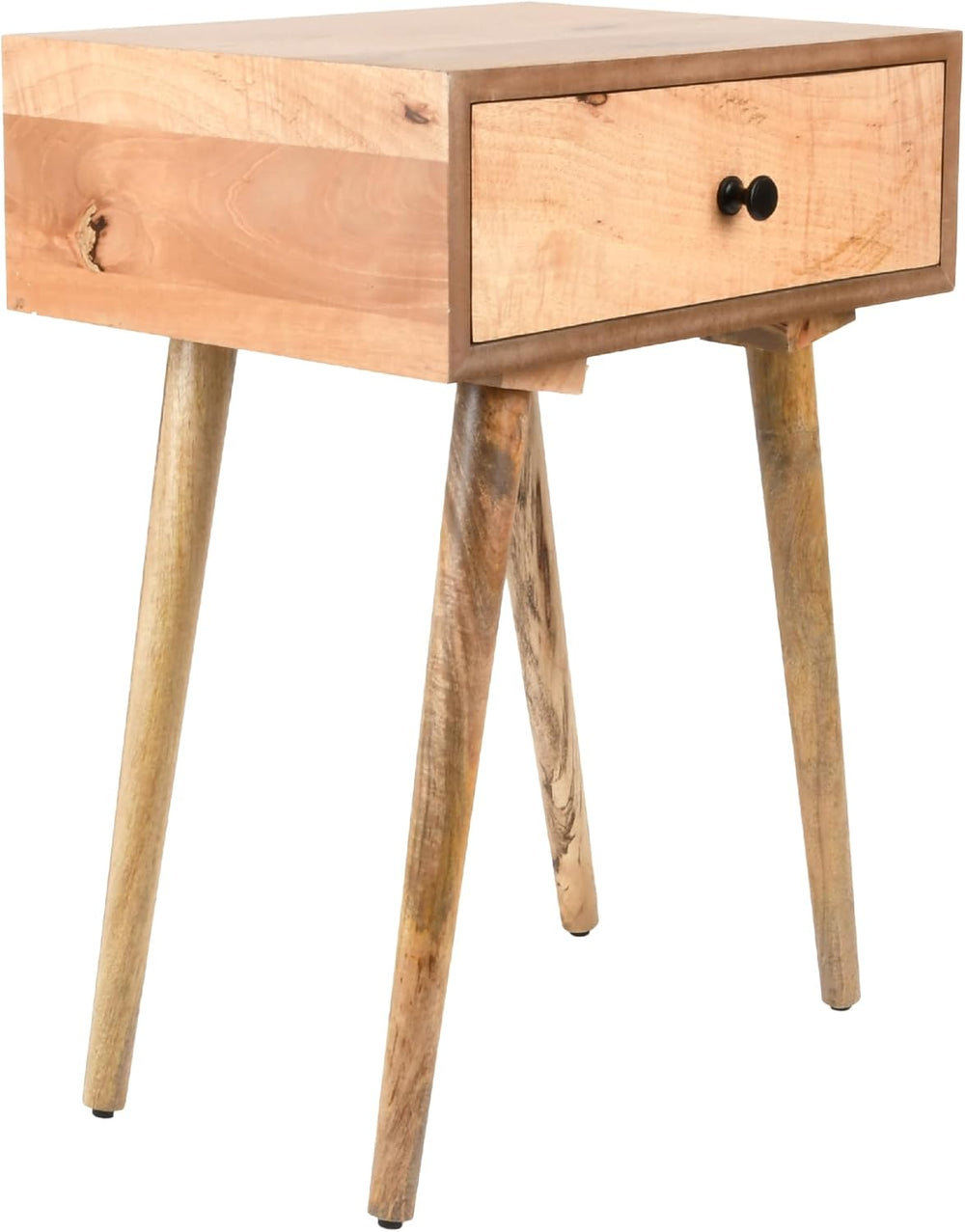 Decor Therapy Side Table with 1-Drawer, Modern Design, Easy Assemble, Natural...