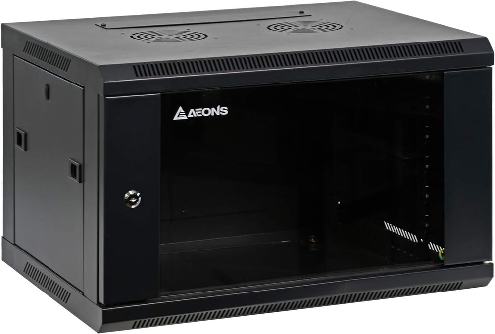 AEONS 6U Wall Mount Network Server Cabinet, 18" Depth, Pre-Assembled
