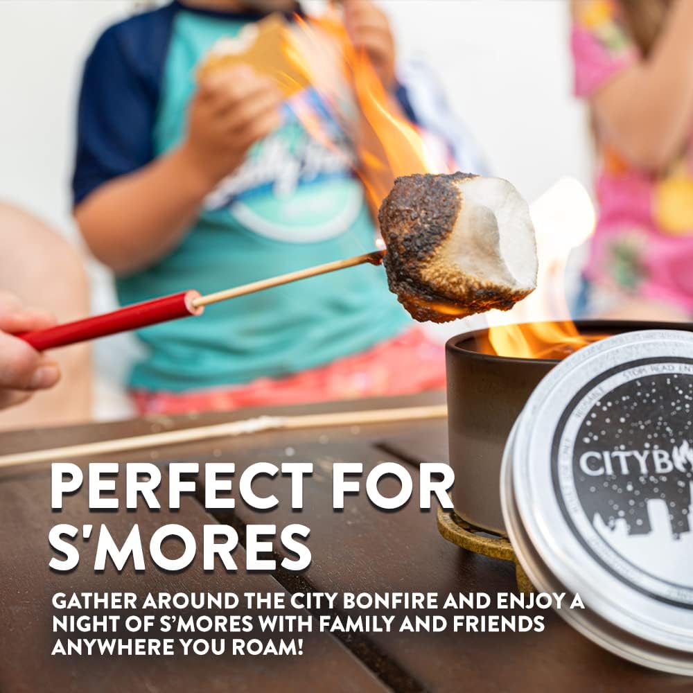 City Bonfire S'Mores Night Pack | 1 City Bonfires | Makes 4 S’Mores | Por...