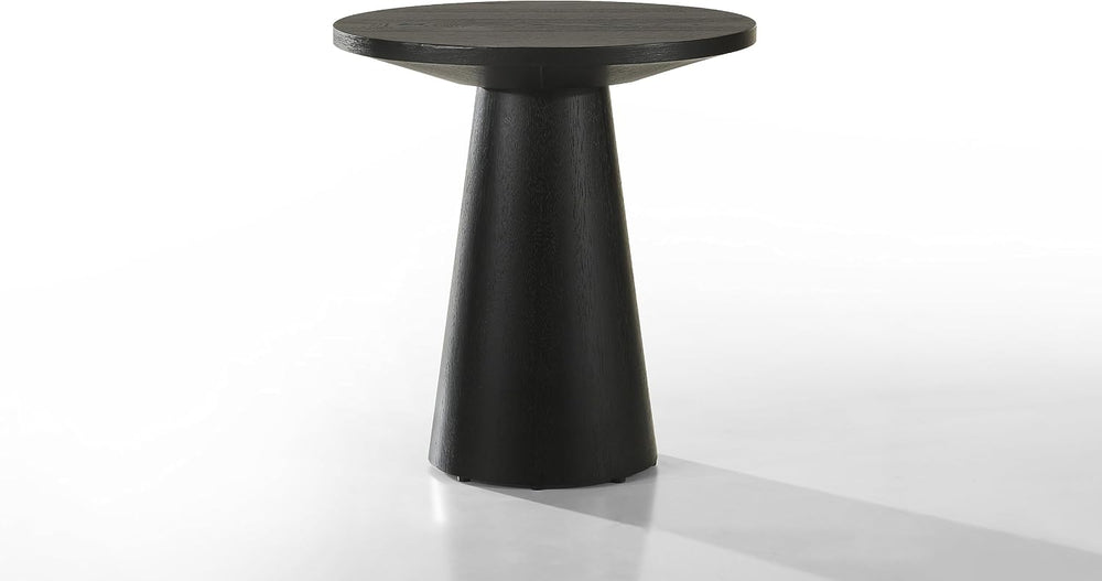 Black 3 Coffee, End, Console Table Set with Pedestal Base