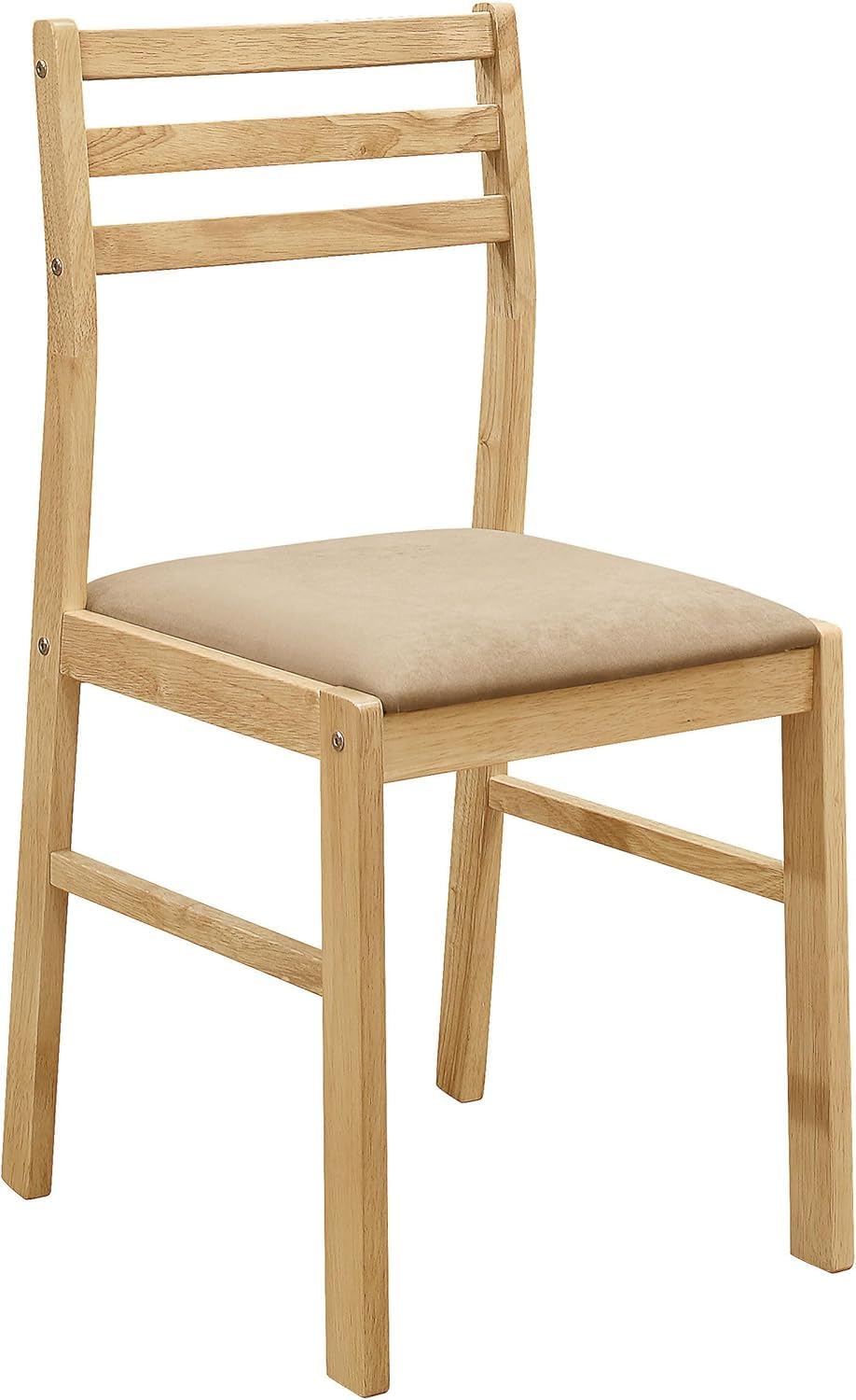 CARTESIAN 3-Piece Drop Leaf Dining Set, Natural Wood Table and 2 Chairs with ...