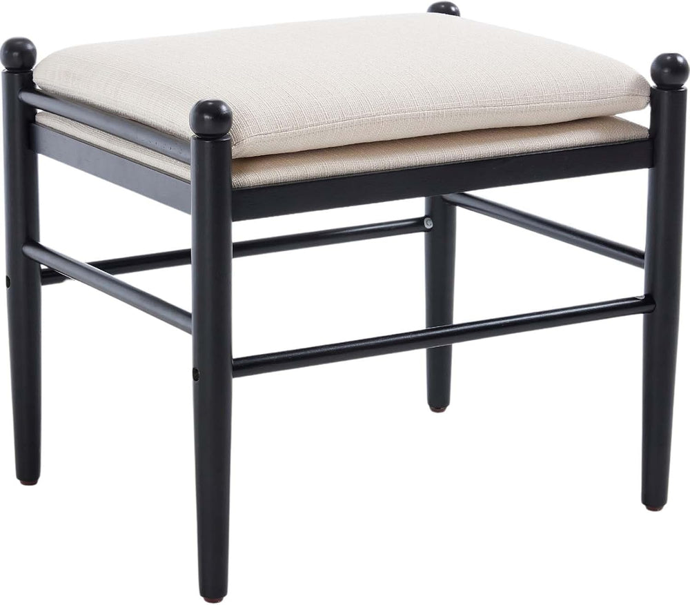 Kmax Ottoman Bench, 19 Inch Tall Vanity Makeup Chairs No Wheels, Upholstered ...