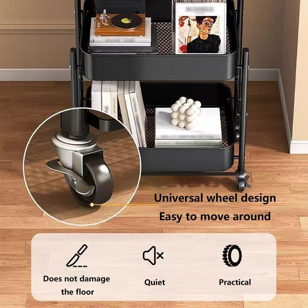 Foldable Narrow Modern Sofa Table with Open Storage Shelves, Movable Side Tab...
