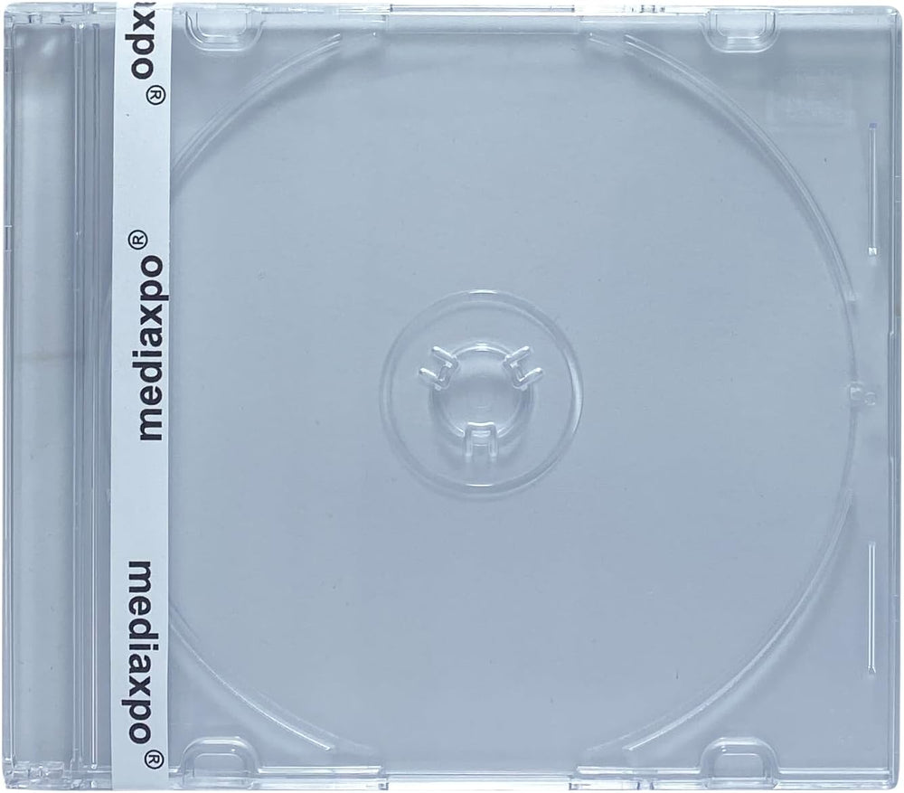 mediaxpo Premium Slim Clear Jewel Cases - Protect and Showcase Your CDs - Sli...