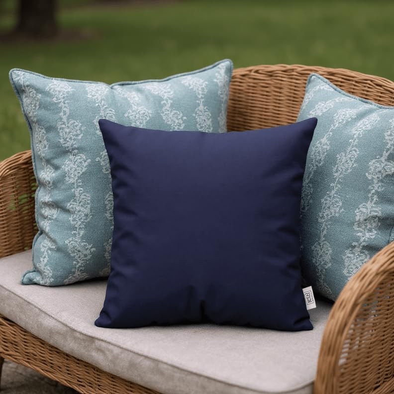 RSH DECOR Set of 6 Outdoor Pillow, Outdoor Pillows for Patio, Pillows w/Polye...