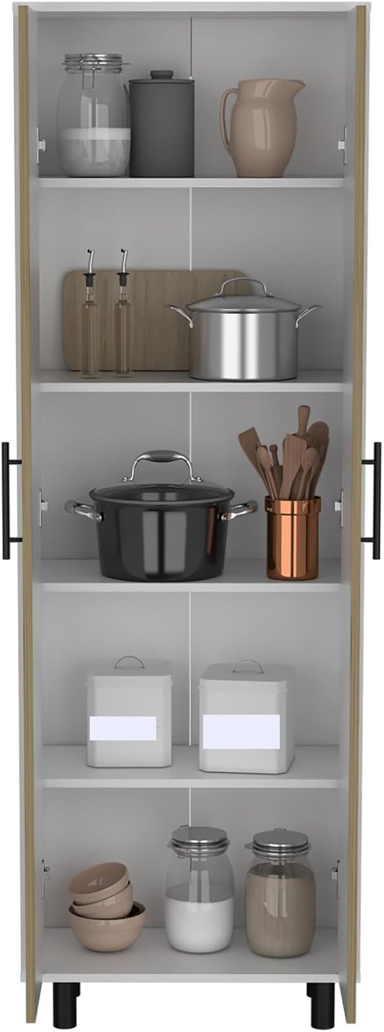 Modern Contemporary Multistorage Cabinet, Storage Locker with Five Shelves,fo...