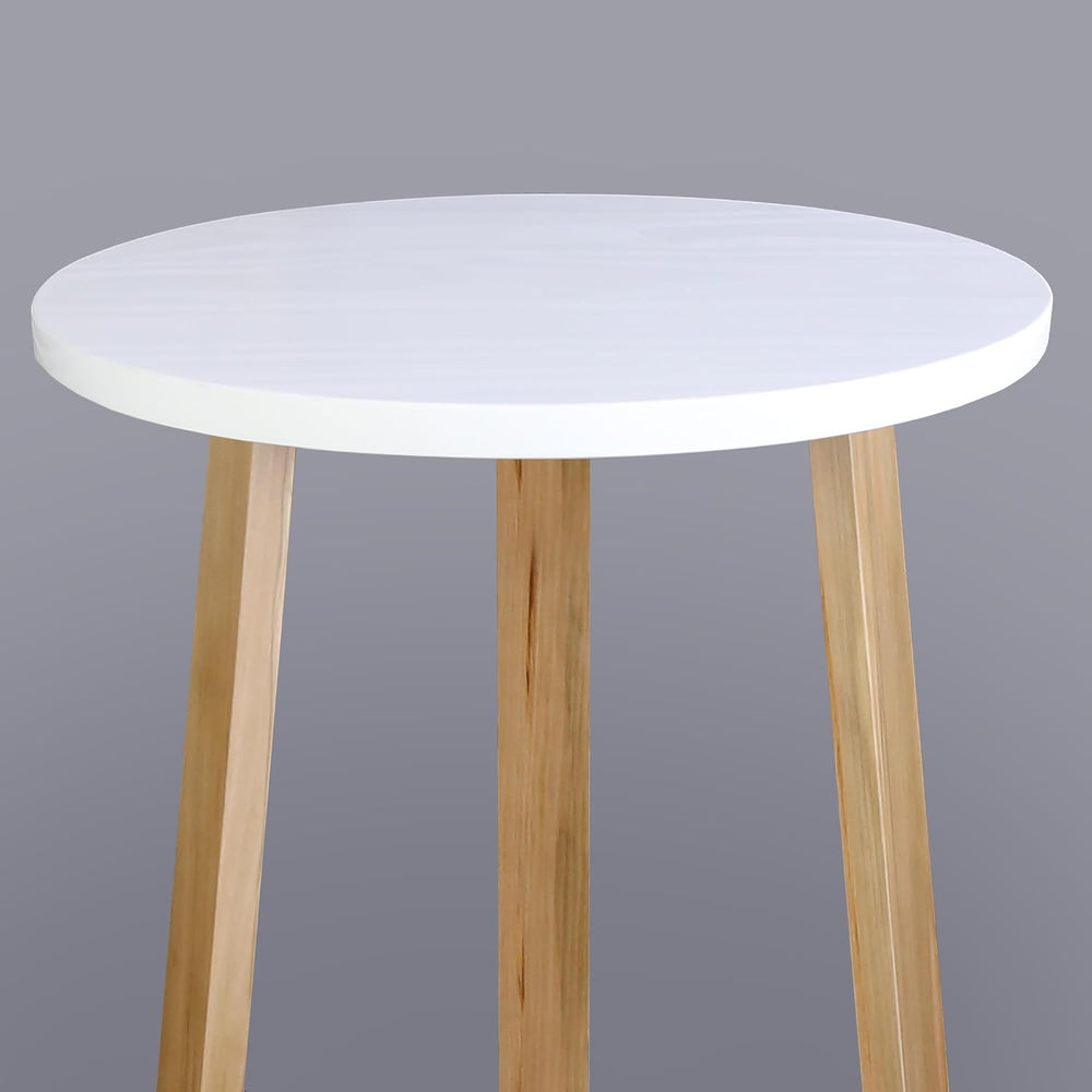 Tripod 16" W Round Side Modern Table with Solid American Hardwood Legs, ...