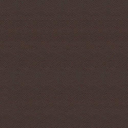 HomePop 24" Round Leatherette Storage Ottoman - Chocolate Brown