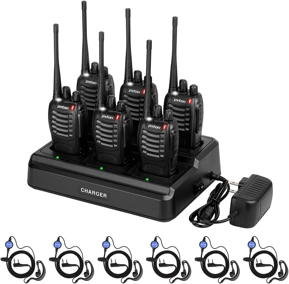 walkie talkies for Adults Long Range with Upgraded Earpiece(6 Pack)