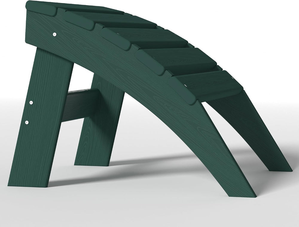 Plawdlik Folding Ottoman for Adirondack Chair–HDPE All-Weather Footrest for O...