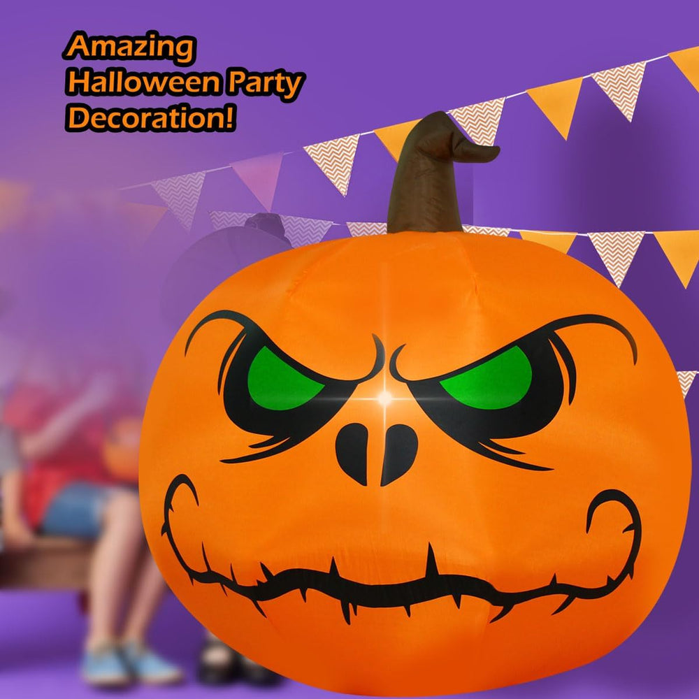 Halloween Inflatable Angry Pumpkin Outdoor Yard Decoration