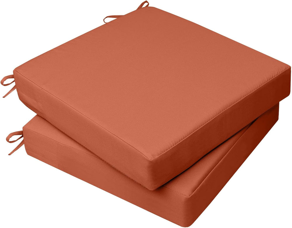 AAAAAcessories Outdoor Chair Cushions, 20 x 20 x 3 inches, Set of 2