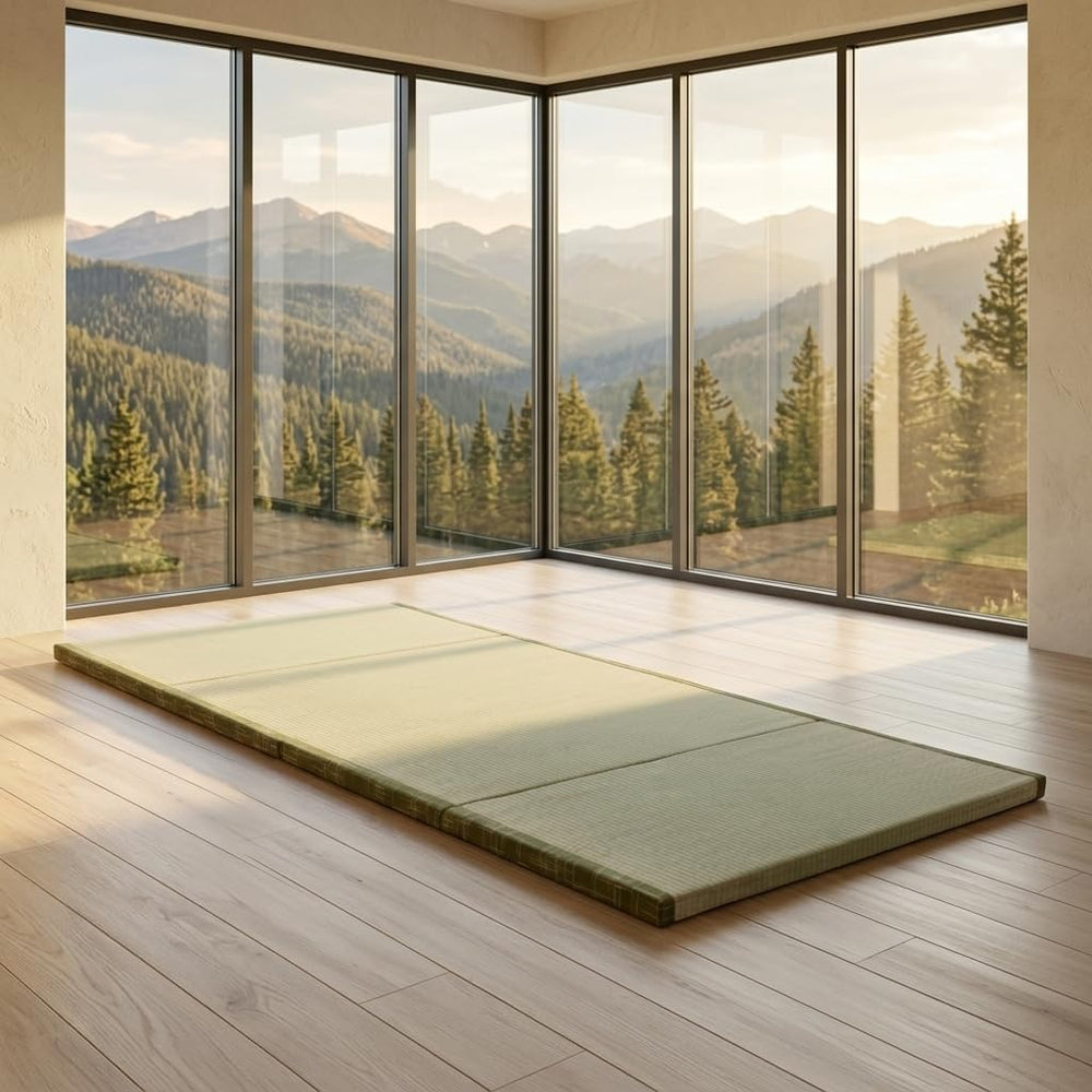 MustMat Tatami Mat Foldable Japanese Floor Mattress 35.4"x78.7"x1.2...