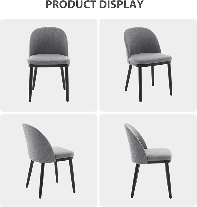 Garvee Wooden Dining Chairs Set of 4, Upholstered Kitchen Dining Room Chair, ...
