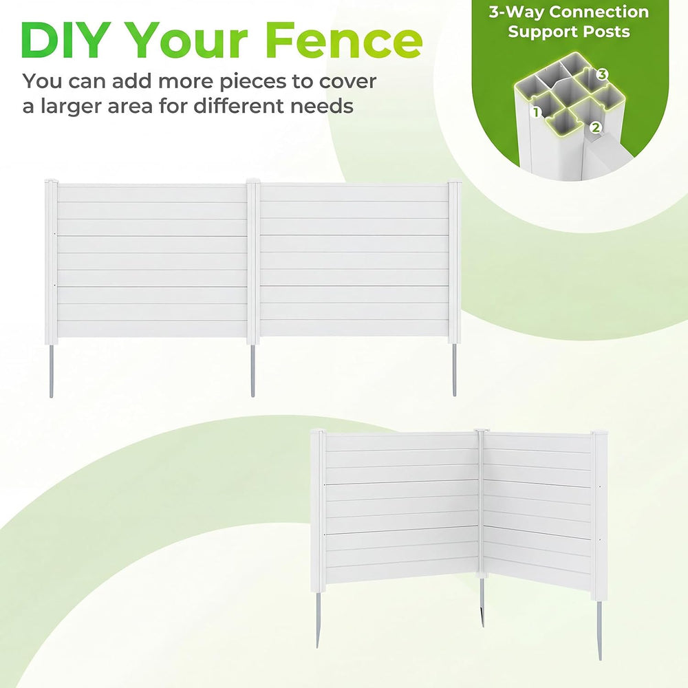 GIANTEX No-Dig Air Conditioner Fence, 2 Panels, 48''W x 36''H...