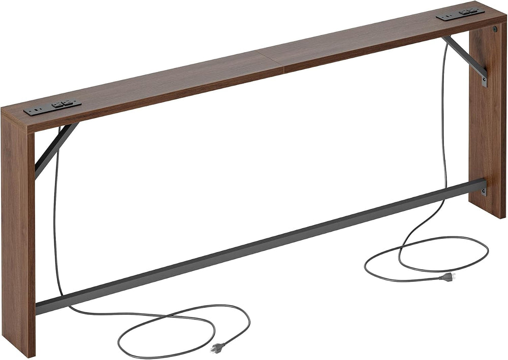 TIQLAB Sofa Table, 79 inch (1.2'' Thickness) Long Console Table Behin...
