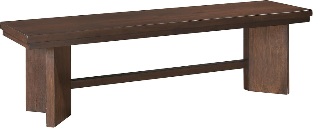 Lexicon Dining Bench for Dining Room Table, 59" Wood Bench for Home and ...