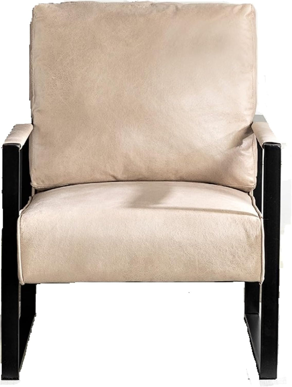Direct Classic Mid Century Modern Accent Chair with Durable Square Metal Fram...