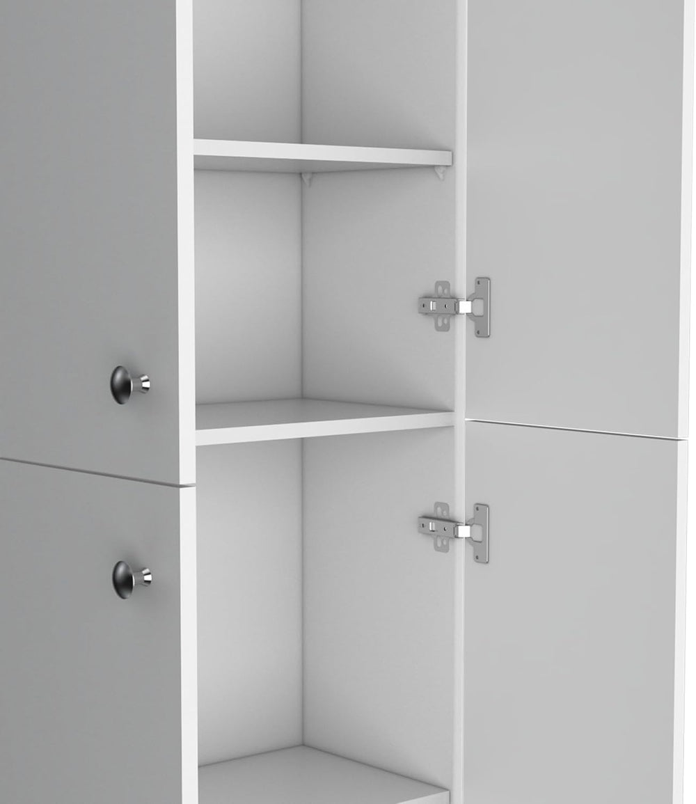 71" Tall Kitchen Pantry Cabinet with Storage, Freestanding Cupboard Cred...
