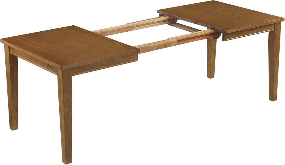 Crosley Furniture Alessia Traditional Wood Dining Room Table with Leaf Extens...