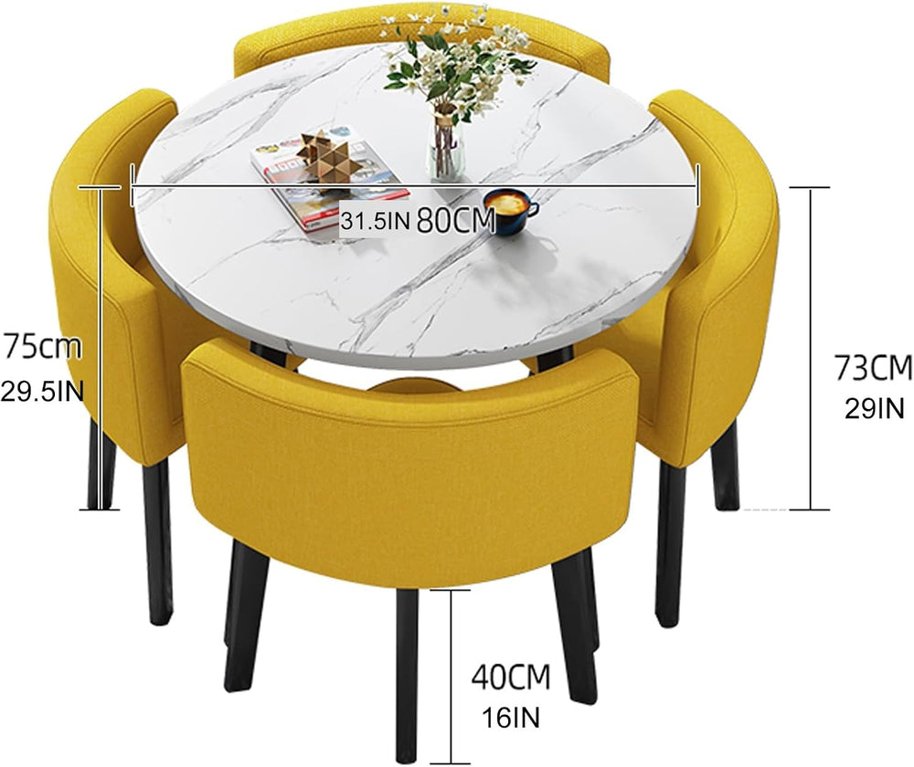 Office Reception Room Club Table and Chair Set, Home Living Room Kitchen Leis...