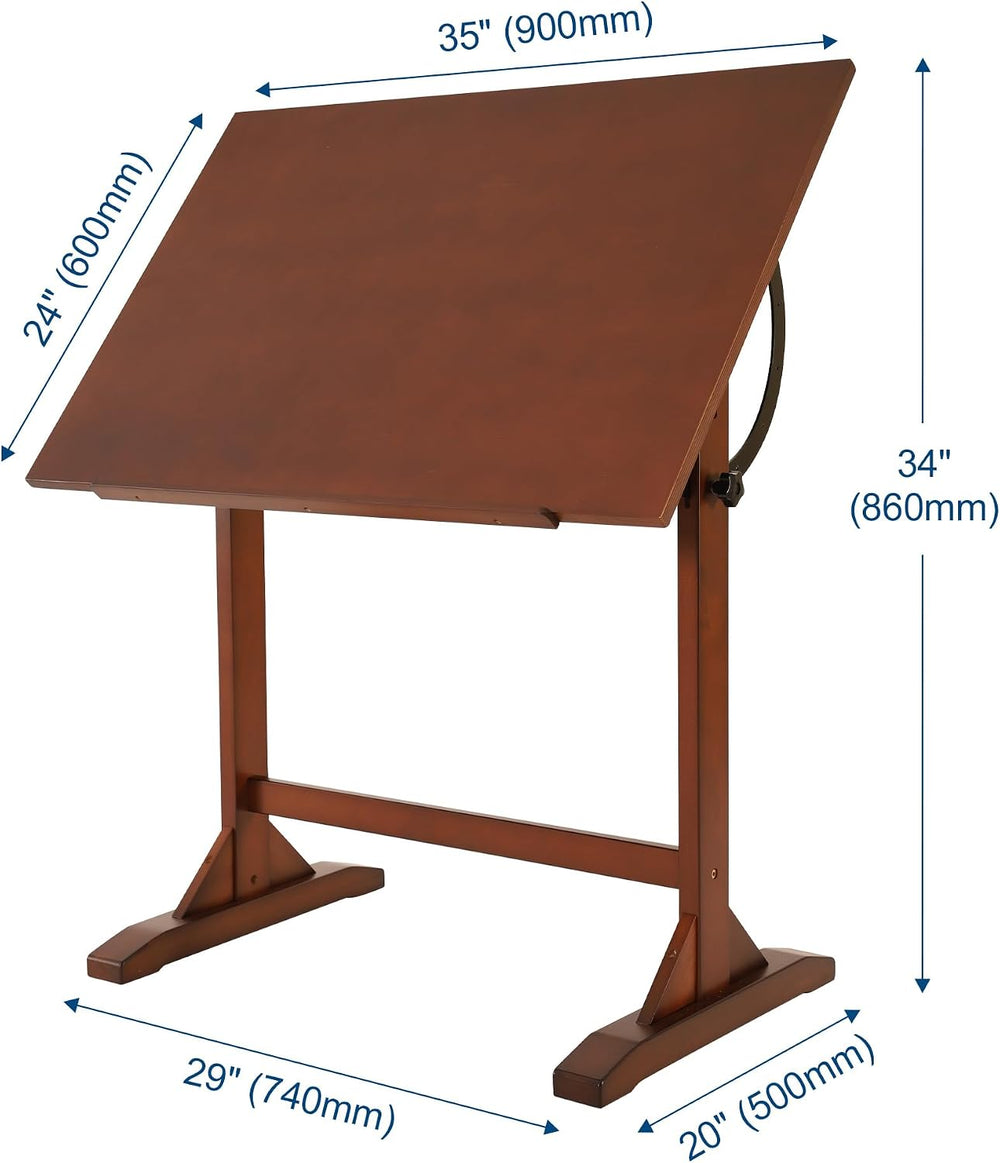 VISWIN Wood Drafting Table for Adults, 24'' x 35" Drawing Table ...