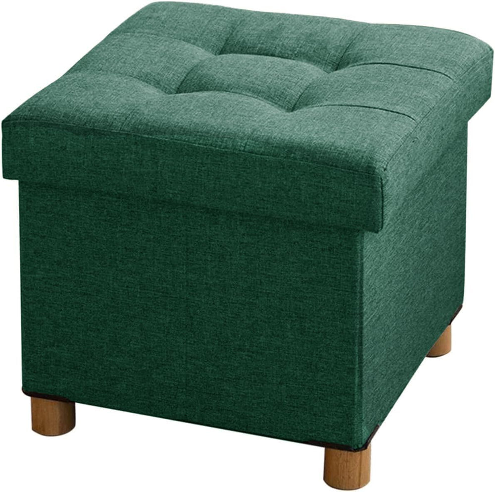 BRIAN & DANY 15 Inches Ottoman with Storage, Square Small Storage Ottoman...
