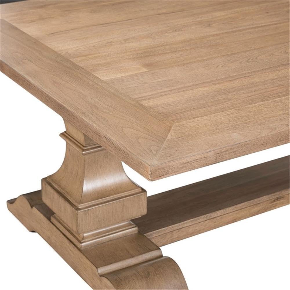 Pemberly Row 3 Piece Cocktail Table Set, Rubberwood and Rustic Birch Veneers,...