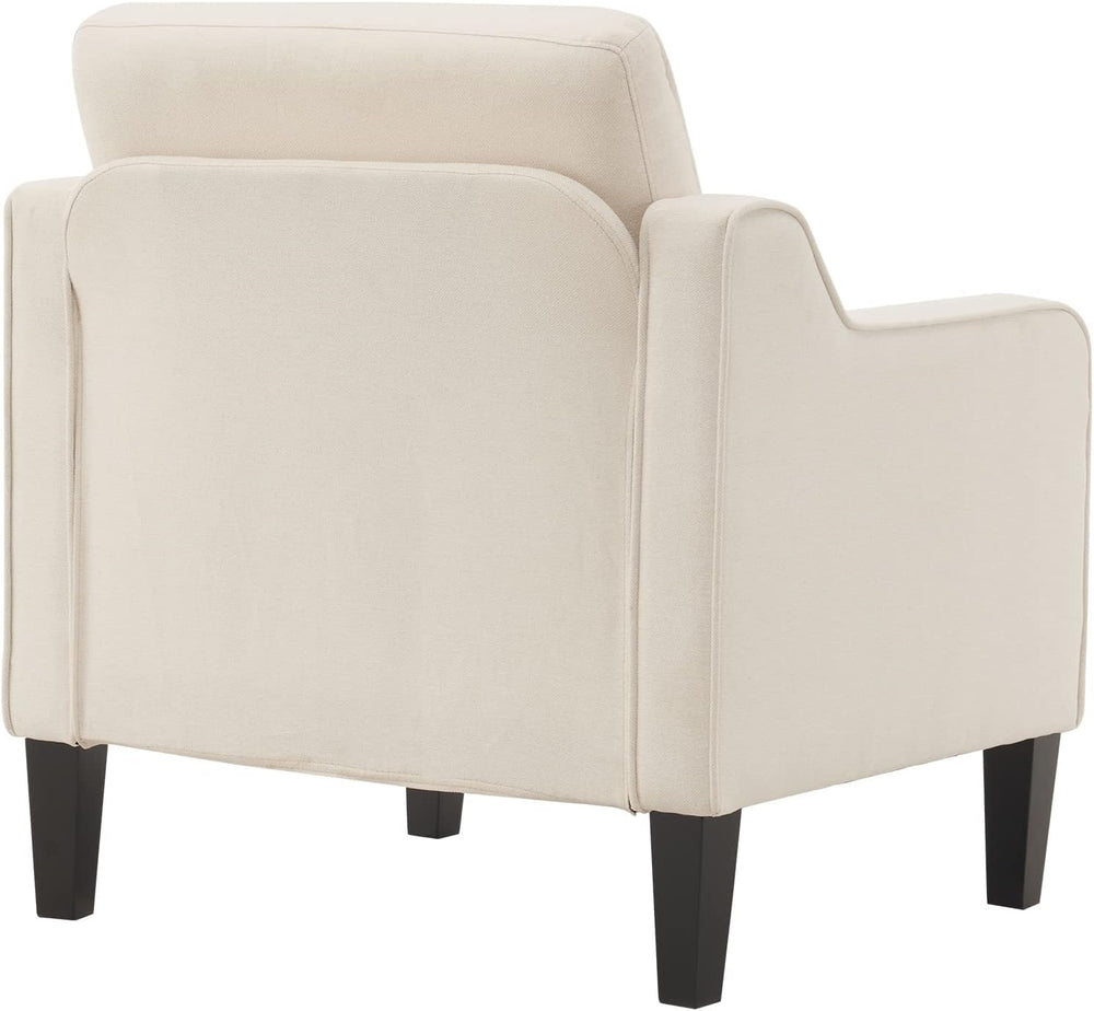 VINGLI Accent Chair, Linen Upholstered Armchair, 380 LBS, Living Room