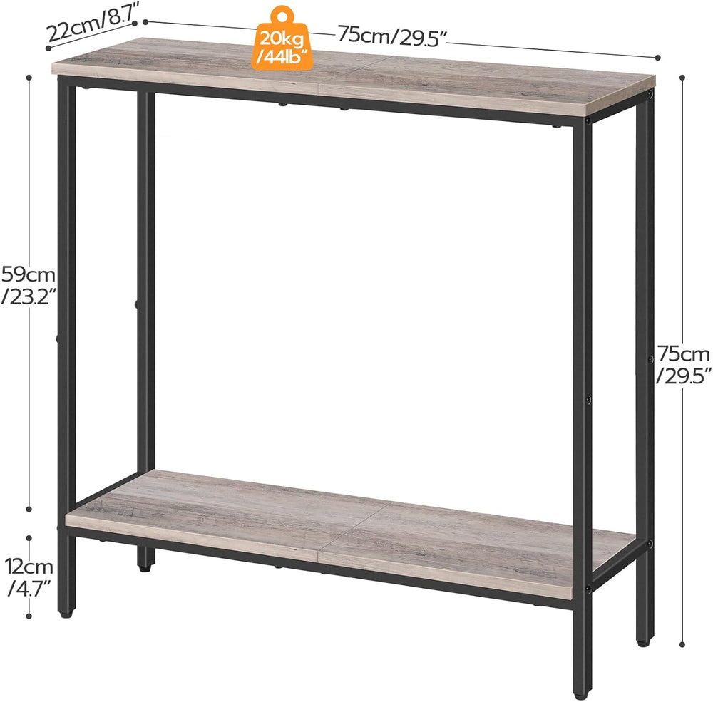HOOBRO 29.5" L Narrow Console Table, 8.7" D Small Entryway Table | ...