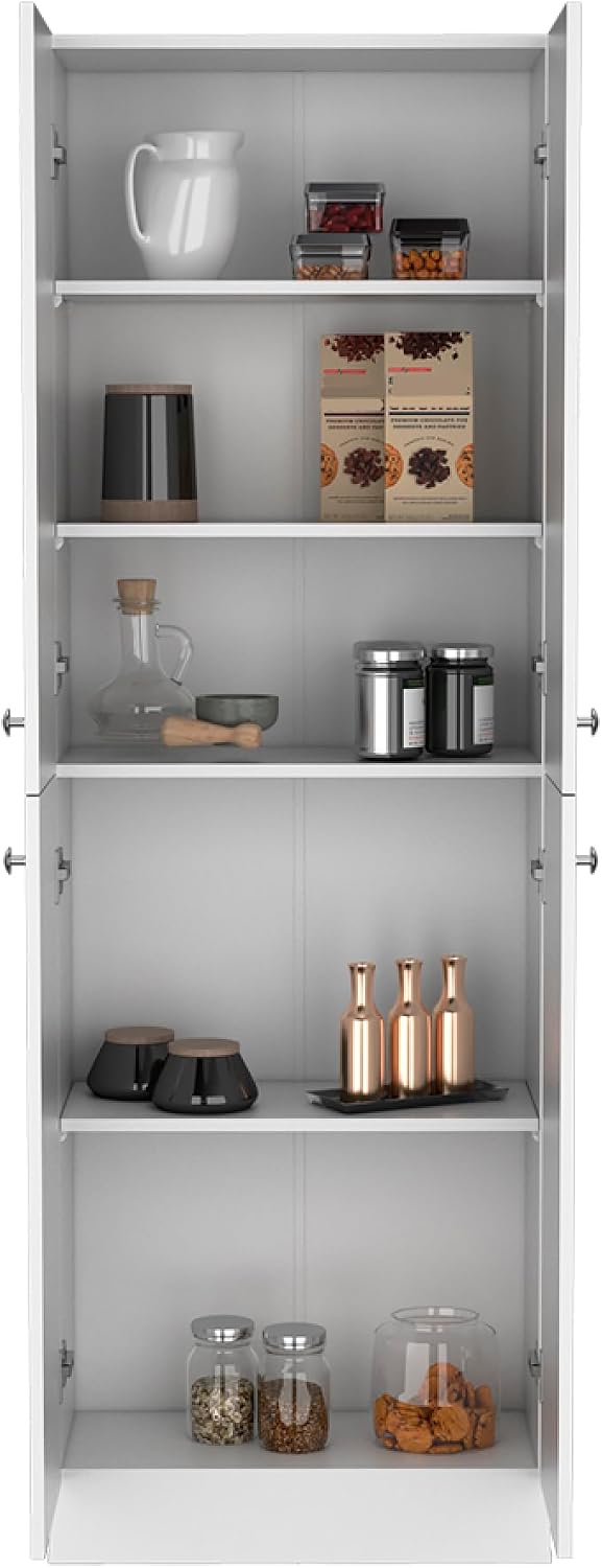 Pantry Cabinet Coahoma, Kitchen, White